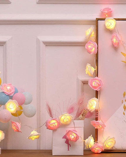 Enchanted Rose Glow: 3m LED Fairy Lights for Valentine's Day