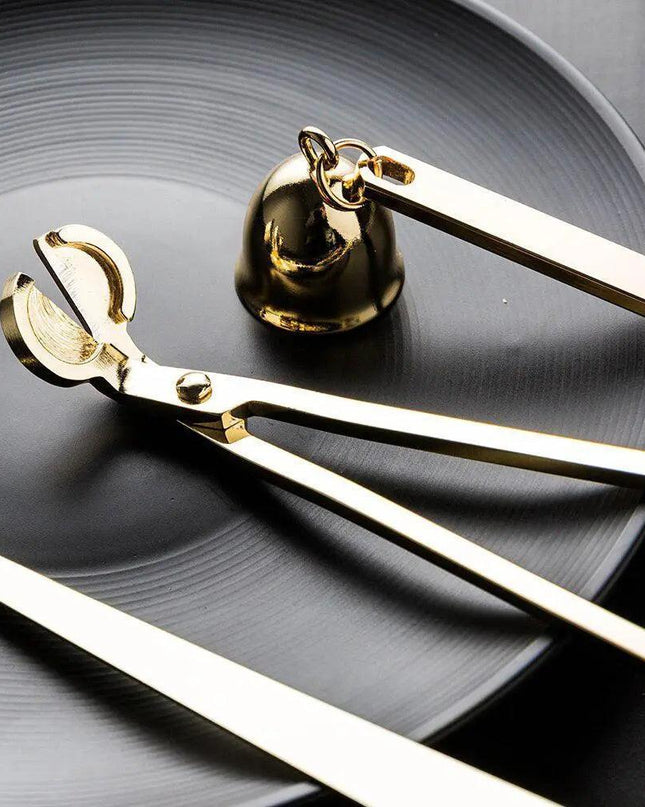 Elegant Stainless Steel Candle Snuffer Set with Mirror Finish