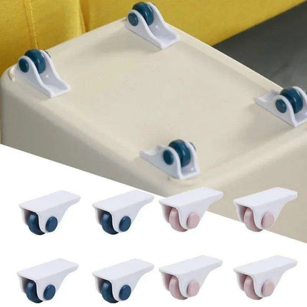 4-Pack Self-Adhesive Mute Caster Wheels for Easy Furniture Mobility - Très Elite