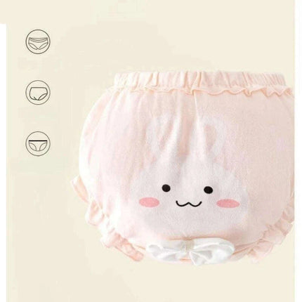 4-Pack Soft Cotton Cartoon Underwear for Baby Girls, Breathable Kids Panties for Ages 1.5-5 Years - Très Elite