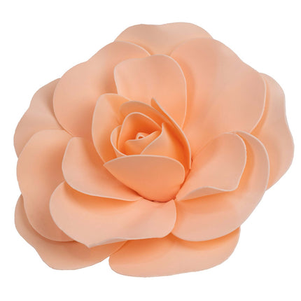AliKopy 4 Pack 12" Blush Real Touch Foam Roses - Perfect for DIY Craft