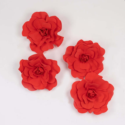 AliKopy 4 Pack 16" Large Real Touch Foam Roses - Perfect for DIY Craft