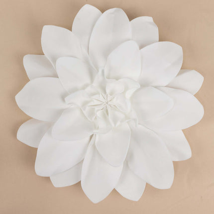 AliKopy 4 Pack 16" Realistic White Foam Craft Daisy Flower Heads