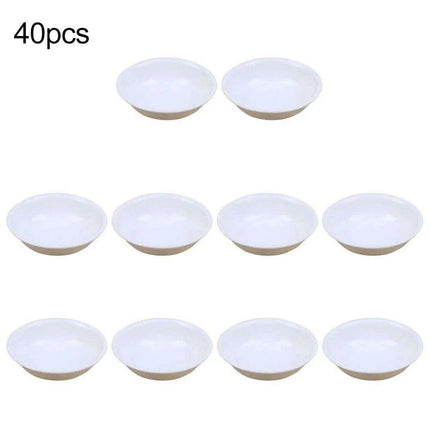 40-Piece Durable Plastic Sauce and Condiment Dish Set - Versatile Dipping Bowls - Très Elite