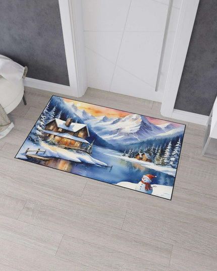 Personalized Luxury Polyester Area Rug with Anti-Slip Backing