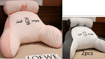 Sofa Fluffy Cushion Luncheon Pillow Triangle Reading Cushion Bedside S