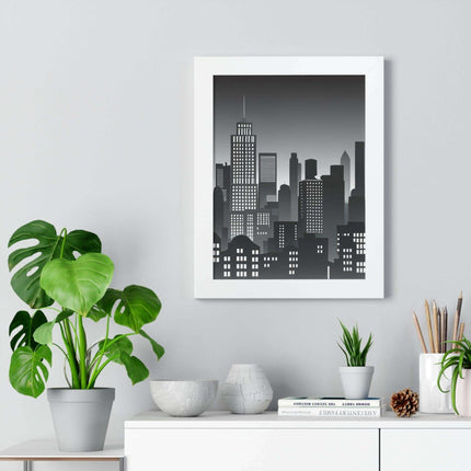 Eco-Chic Luxe Vertical Art Print with Sustainable MDF Frame