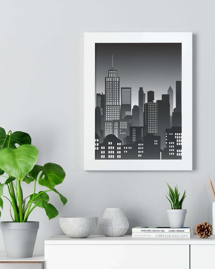 Eco-Chic Luxe Vertical Art Print with Sustainable MDF Frame