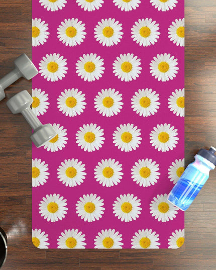 Opulent Daisy Blossom Yoga Mat for Supreme Comfort and Stability