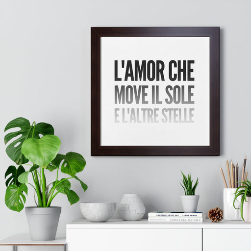 Maison d’ Elite Quotes Print Framed Poster