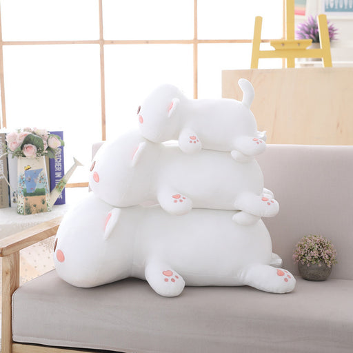 Cute White Meow Pillow Plush Cat Pillow Gift eprolo