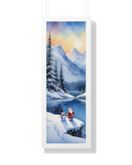 Sustainable Elegance: Eco-Friendly Fantasy Christmas Vertical Wall Art