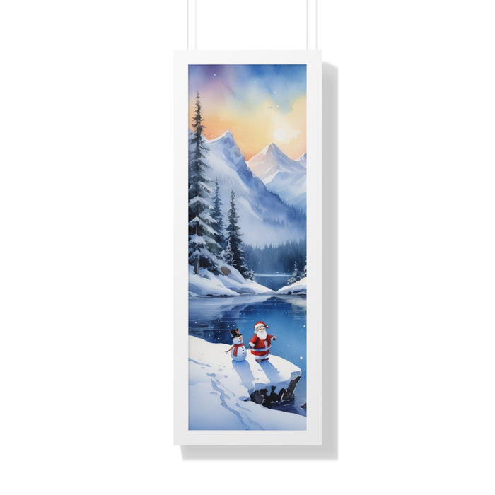 Eco-Friendly Elegance: Kireiina Fantasy Christmas Framed Vertical Poster for Stylish Sustainable Decor