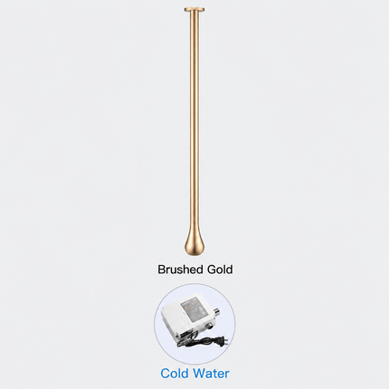 Ceiling-Mounted Sensor Bathroom Faucet - Solid Brass, Customizable Length
