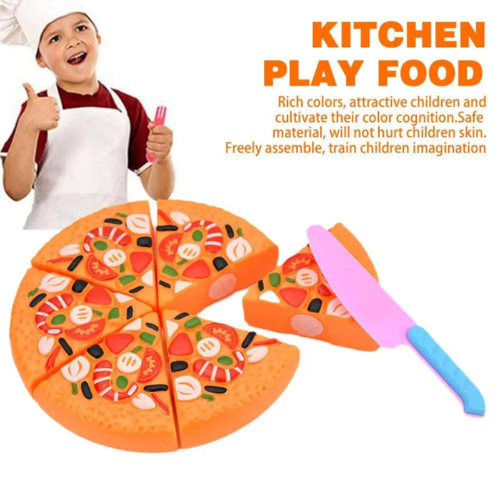 Imaginative Pizza Cutting Play Set for Kids' Creative Learning and Playful Exploration