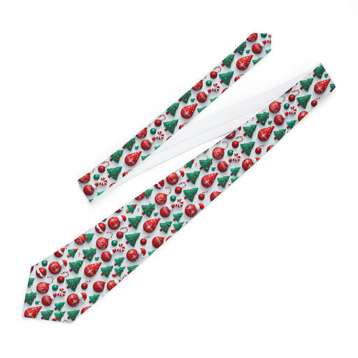 Christmas Charm Polyester Neck Tie for Festive Style Statements