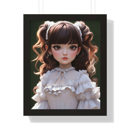 Eco-Friendly 3D Girl Wall Art with Sustainable Frame: Modern Green Home Decor