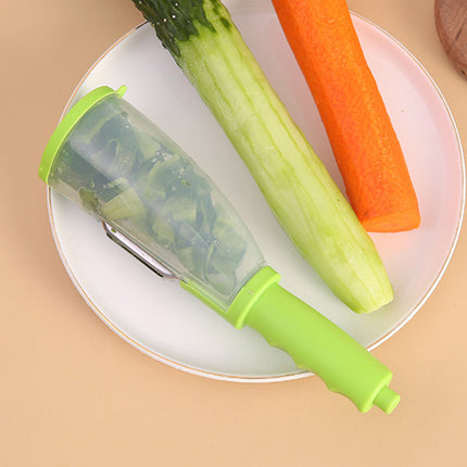 Grass Green Plastic And Stainless Steel Vegetable Fruit Peeler Knife