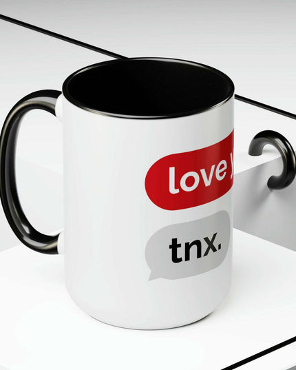 Luxurious Two-Tone Ceramic Coffee Mugs Set - 15oz Capacity, Maison d'Elite Collection