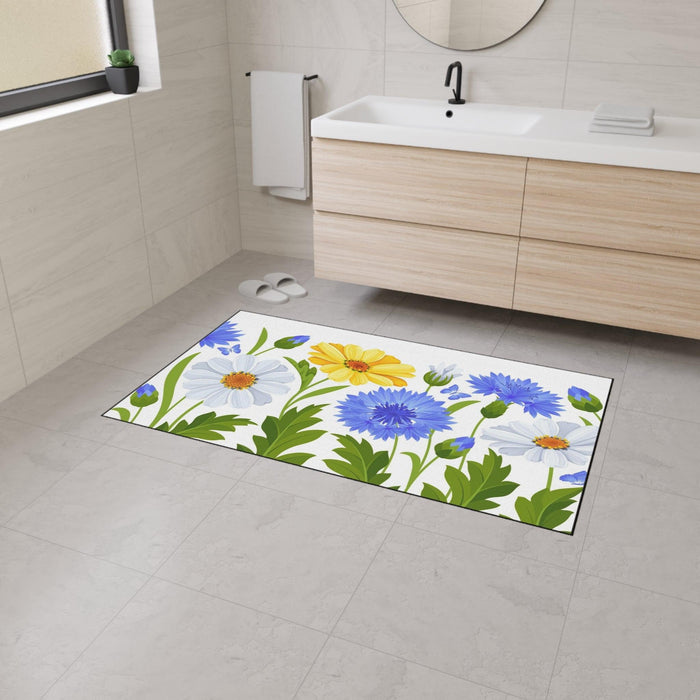 Chamomile Opulent Floor Mat with Anti-Slip Backing