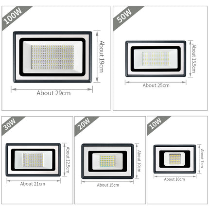 LED Outdoor Flood Light 4000LM 180 Degree Beam Aluminum 220V CRI 80