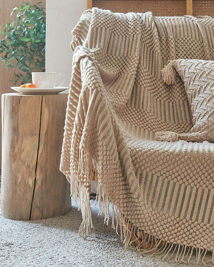 Elegant Embrace: Premium Acrylic Throw Blanket for Cozy Sophistication