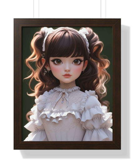 Eco-Friendly 3D Girl Wall Art with Sustainable Frame: Modern Green Home Decor