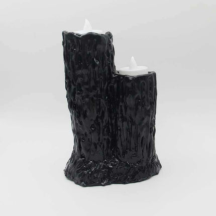 Gothic Candle Holder with Melting Effect - Spooky Decor for Halloween and Unique Gift