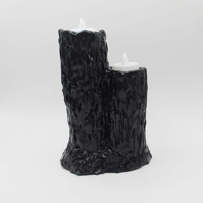 Gothic Melting Candle Cluster Holder - Halloween Decoration for 3 Candles