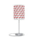 Customizable Valentine’s Luxe Steel Table Lamp with Exquisite Shade