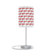 Maison d'Elite Valentine Love Text Steel Base Table Lamp with Customizable High-Res Printed Shade