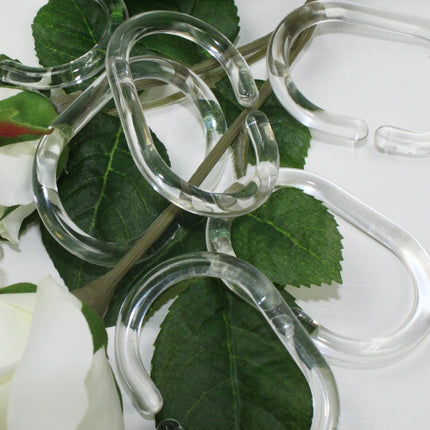 Transparent round C-type shower curtain rod shower curtain curtain wat