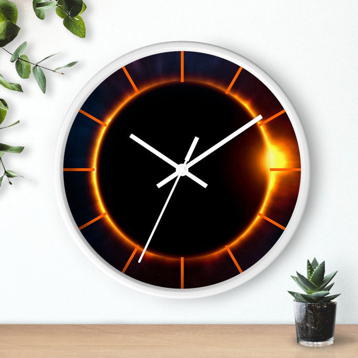 Refined Wooden Frame Christmas Wall Clock