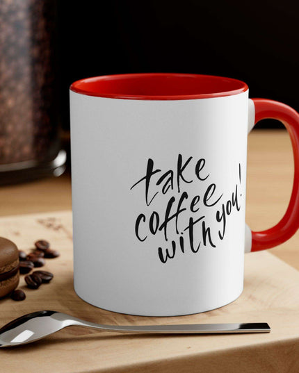 Sophisticated Two-Tone 11oz Custom Accent Coffee Mug for Elegant Mornings