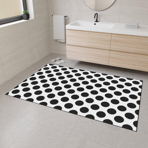 Personalized Polka Dot Accent Rug for Stylish Home Interiors