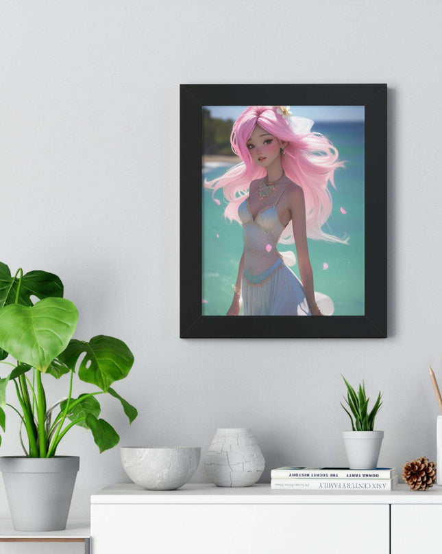 Eco-Conscious Mermaid Art Set with Sustainable Framing