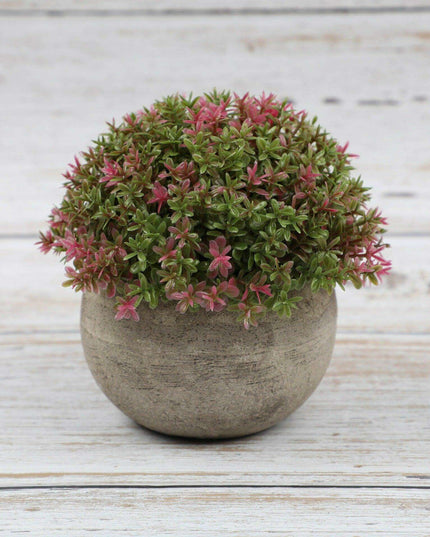 Serene Green Faux Bonsai Plant for Elegant Desk Decoration