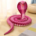 Realistic Cobra Plush Toy - Lifelike Python Pit Viper Stuffed Animal for Educational Play and Room Decor