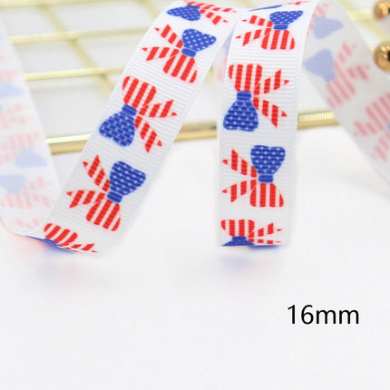 Peekaboo Studio Stars and Stripes Dovetail Bowknot Hair Ring, Double-S