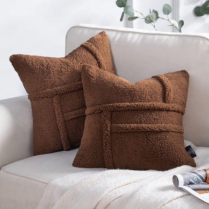 Lamb Wool Double-sided Cushion Cover