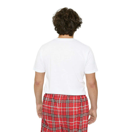 Elegant Valentine Red Heart Tartan Luxe Cotton Pajama Set for Men