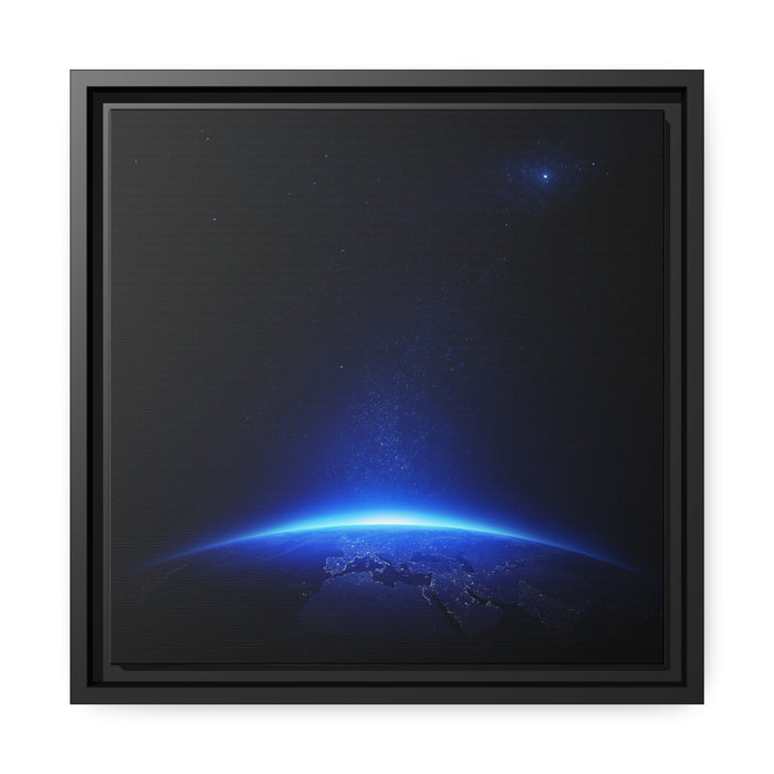 Sustainable Elegance: Classic Canvas Art Piece with Black Pinewood Frame