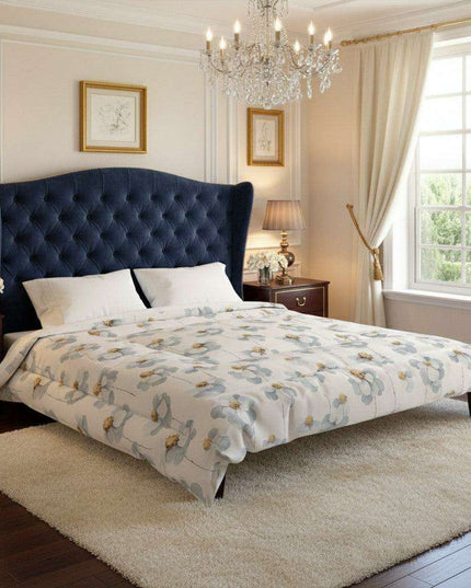 Floral Serenity Cozy Throw - Luxury Snuggle Blanket