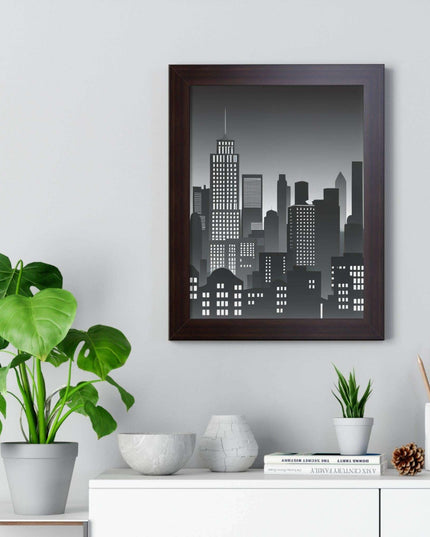 Eco-Chic Luxe Vertical Art Print with Sustainable MDF Frame