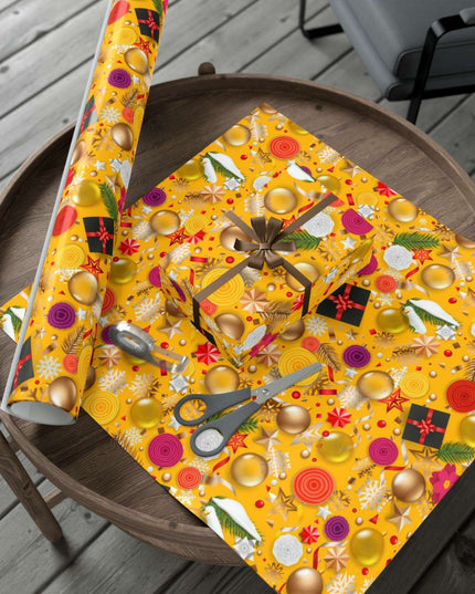 Exquisite 3D Luxury Christmas Gift Wrap Collection: Matte & Satin Options