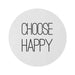 Happy Vibes Chenille Circle Rug - 60x60 Inch by Maison d'Elite