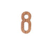 Exquisite Black Walnut Nordic House Number Plaque