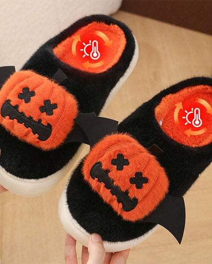 Whimsical Winged Pumpkin Slippers for Cozy Nights