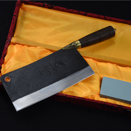 High Manganese Steel Fishbone Cutter 32cm with Rosewood Handle