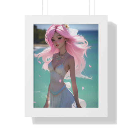 Eco-Conscious Mermaid Art Set with Sustainable Framing